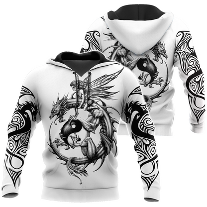 Tattoo and Dungeon Dragon Hoodie T Shirt For Men and Women HAC250504-NM-Apparel-NM-Hoodie-S-Vibe Cosy™