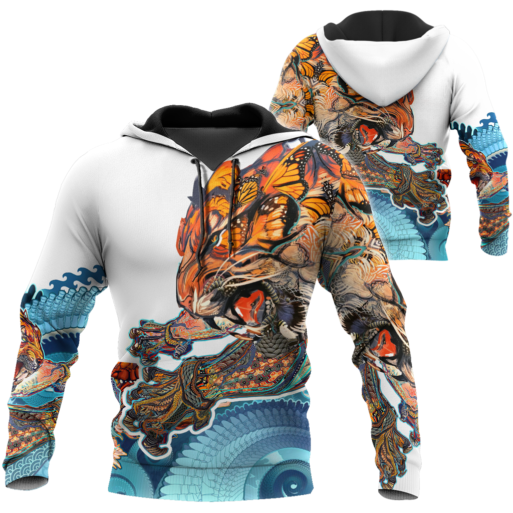 Tattoo Tiger Mythology 3D Over Printed Unisex Shirt