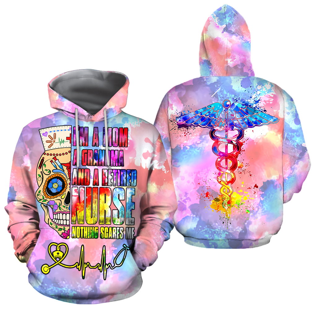 All Over Printed Retired Nurse Grandma HAC050902-MEI