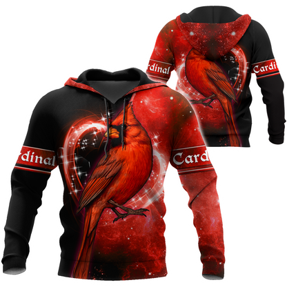 Cardinal Birds Red Color shirts dress shorts for men and women