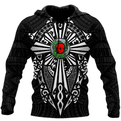 New zealand anzac, lest we forget maori cross tattoo 3d all over printed shirt and short for man and women MH3006201
