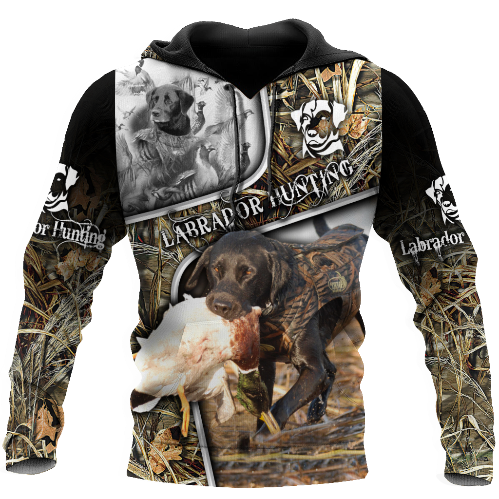 Labrador Hunting 3D Over Printed Unisex Deluxe Hoodie ML