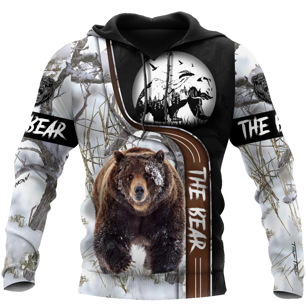 All Over Printed Bear Hoodie VP02102001-MEI