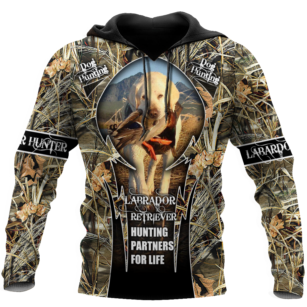 Labrador Hunting 3D Over Printed Unisex Deluxe Hoodie