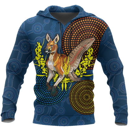 We are one Koori and Australia all over shirt for men and women blue TR030402 - Amaze Style™-Apparel