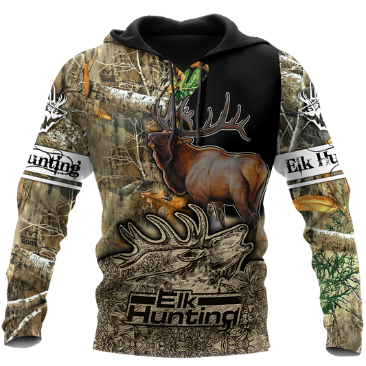 Elk Hunting Legend 3D All Over Print Hoodie
