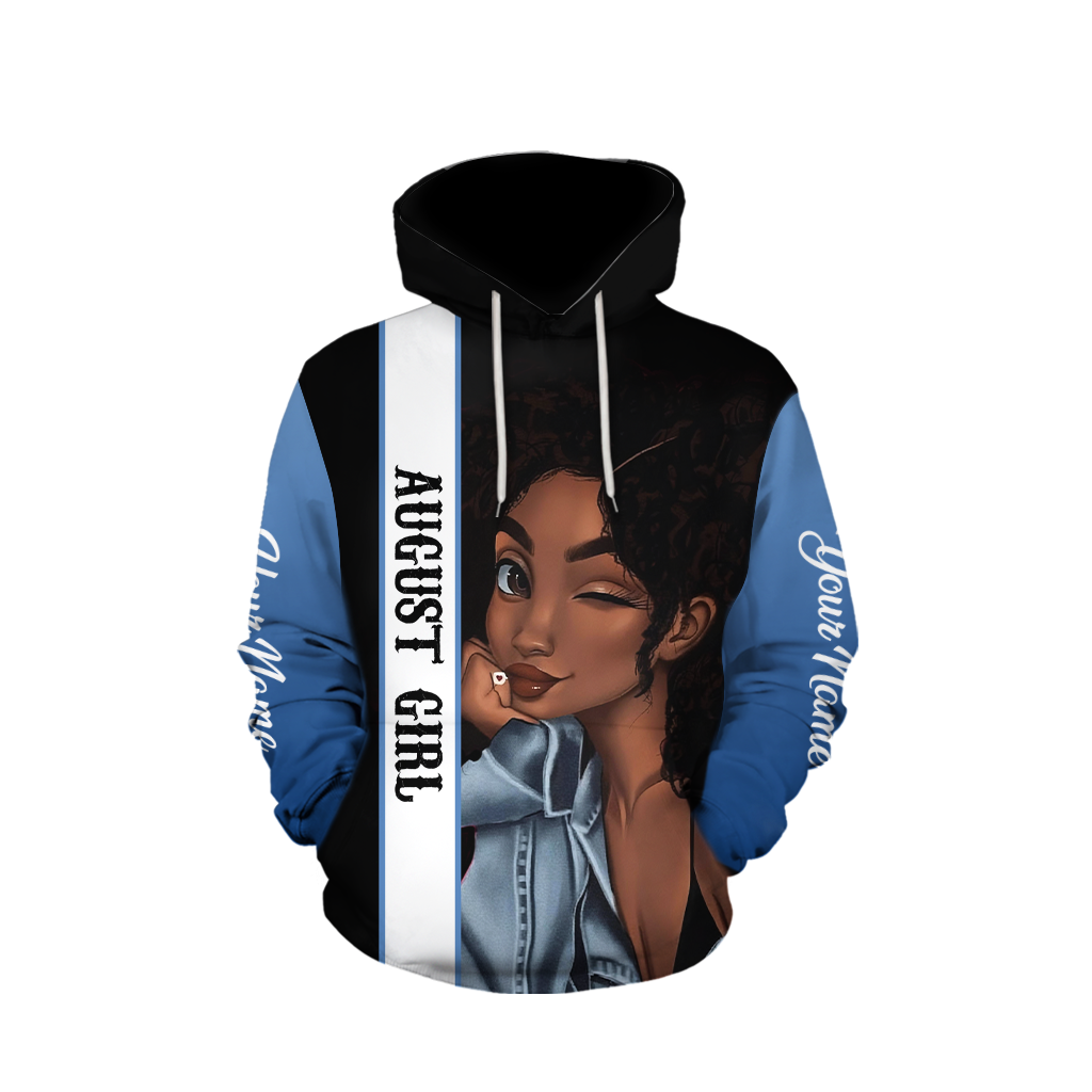 August Girl Cuztomize Name 3D All Over Printed Shirts For Women MH1011200S8