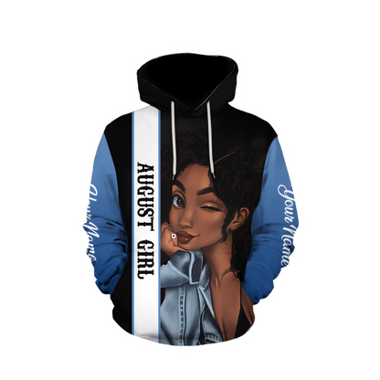 August Girl Cuztomize Name 3D All Over Printed Shirts For Women MH1011200S8