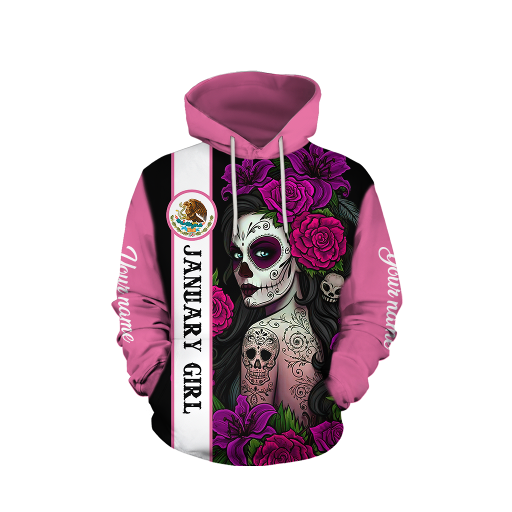 January Girl Customize Name 3D All Over Printed Shirts For Women MH10112001