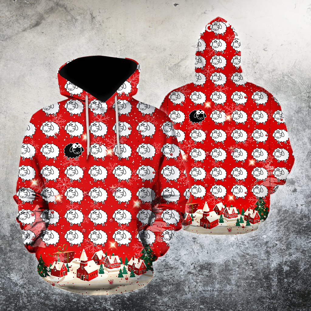 Sheep Whisperer Merry Christmas 3D All Over Printed Shirts For Men And Woman