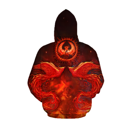 Beautiful Phoenix Hoodie Shirt for Men and Women HHT08102002