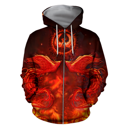 Beautiful Phoenix Hoodie Shirt for Men and Women HHT08102002