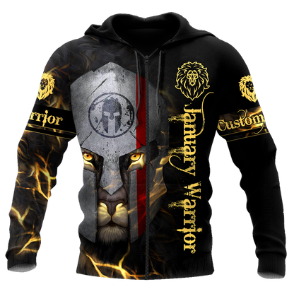January Spartan Lion Warrior 3D All Over Printed Unisex Shirts