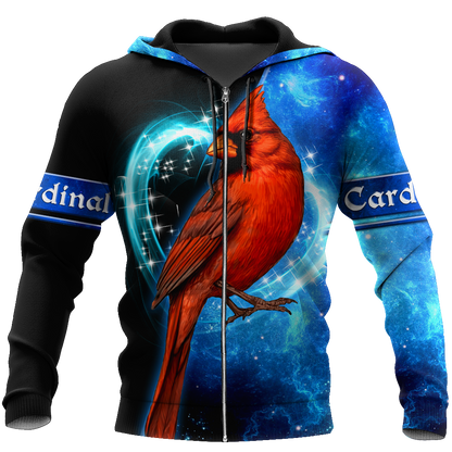 Cardinal Birds Blue Color shirts dress shorts for men and women