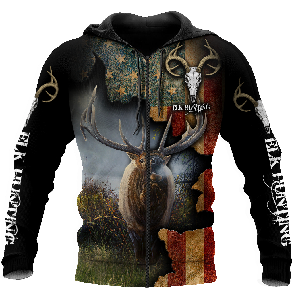 Pheasant Hunting Camo 3D Over Printed Unisex Deluxe Hoodie ML