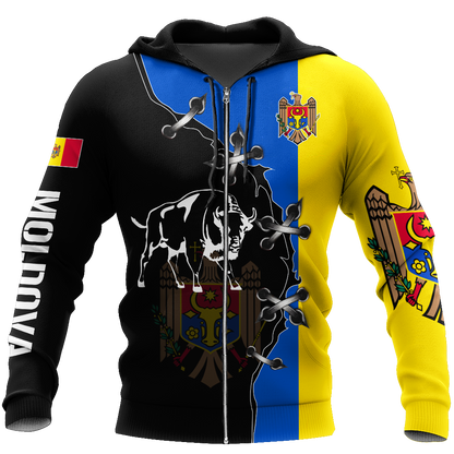 Moldova Aurochs 3D All Over Printed Hoodie Shirt Limited by SUN HAC230603
