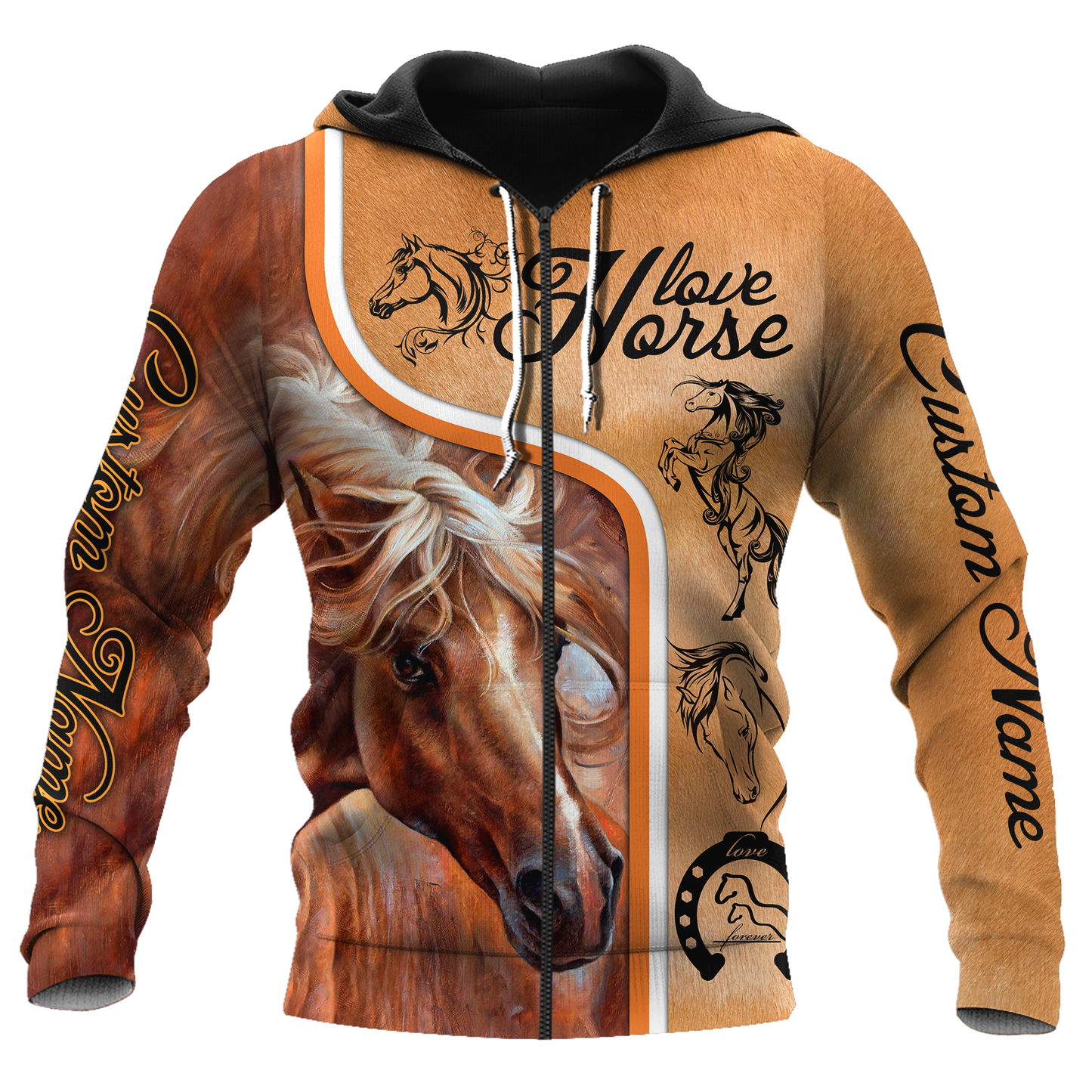 Personalized Love Horse 3D All Over Printed Unisex Shirts Pi112038