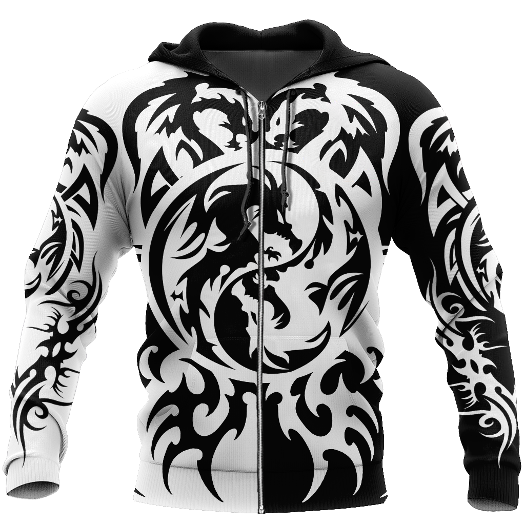 Dragon Tattoo Art Hoodie T Shirt For Men and Women HAC050502 - Amaze Style™-Apparel