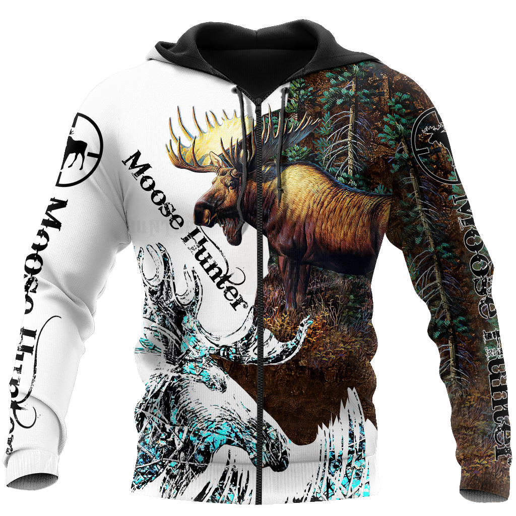 Over Printed Beautiful Moose Hunting MEI09092005 -MEI