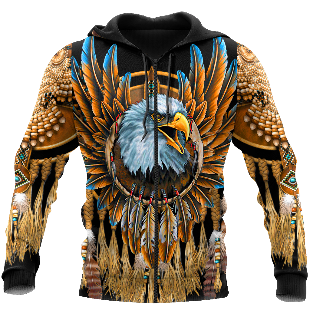 Eagle Dreamcatcher Native American Hoodie 3D All Over Printed Shirts VP11092001-LAM