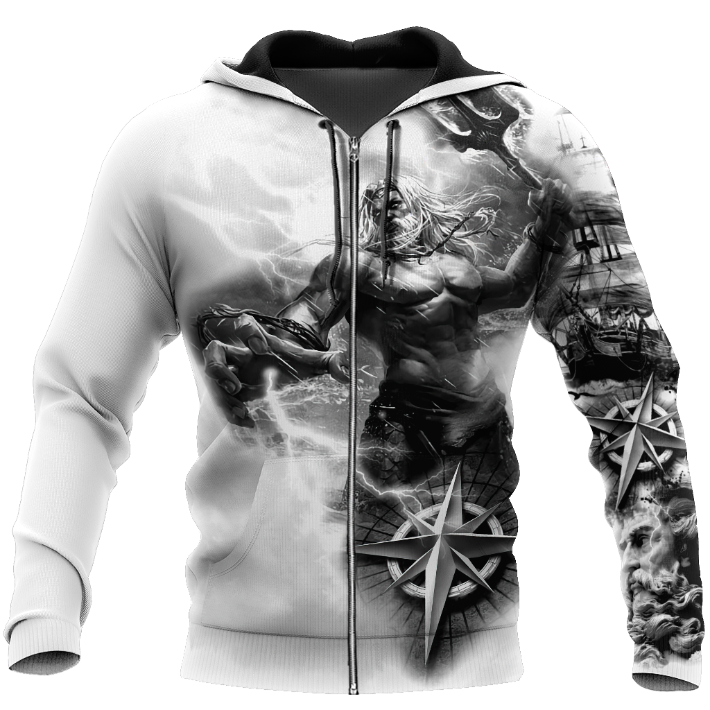 Poseidon Tattoo 3D All Over Printed Shirts HAC040601