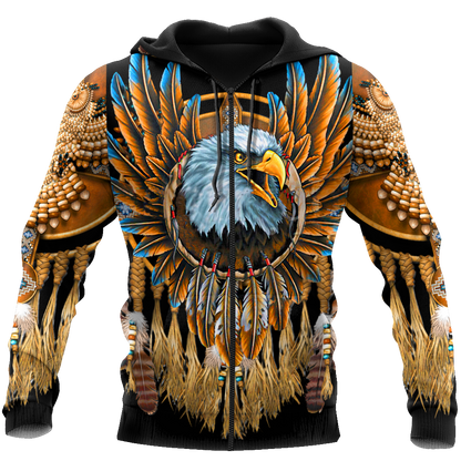 Eagle Dreamcatcher Native American Hoodie 3D All Over Printed Shirts LAM2022091-LAM
