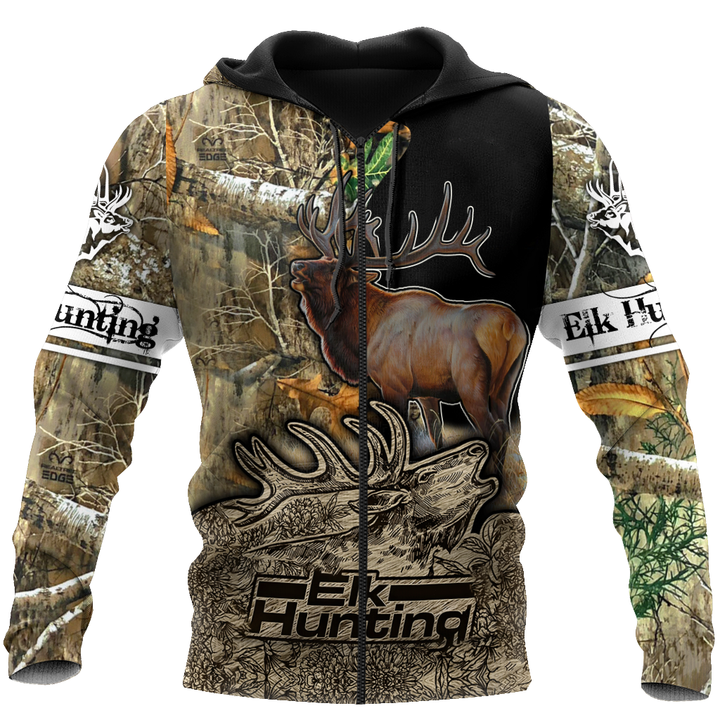Elk Hunting Legend 3D All Over Print Hoodie