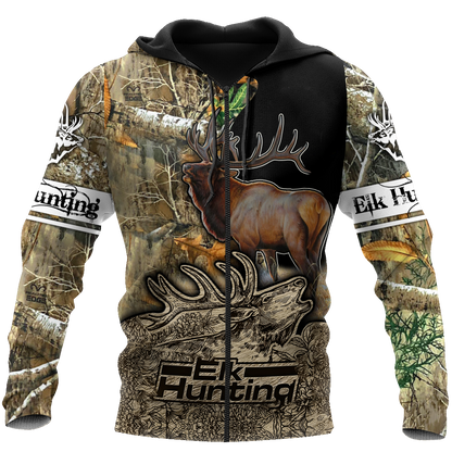 Elk Hunting Legend 3D All Over Print Hoodie