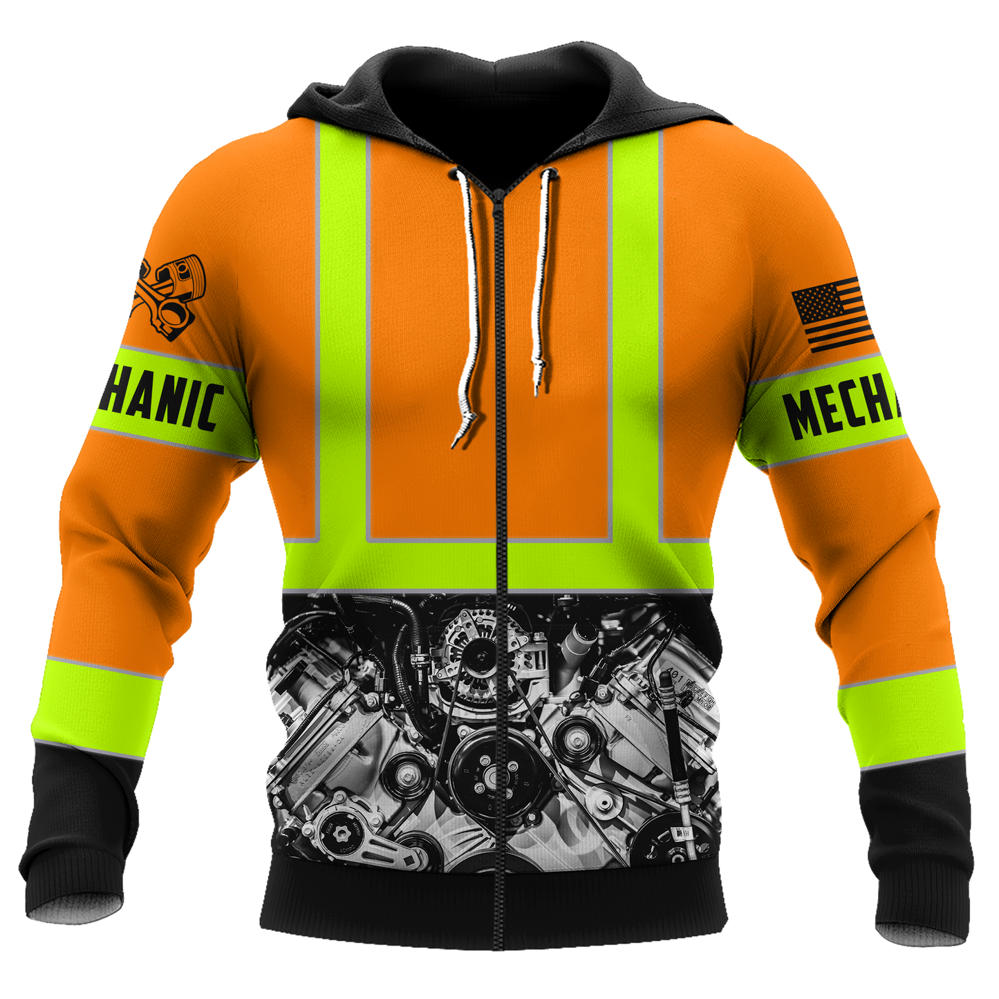 Mechanic Not For The Weak 3D All Over Printed Hoodie For Men and Women TN