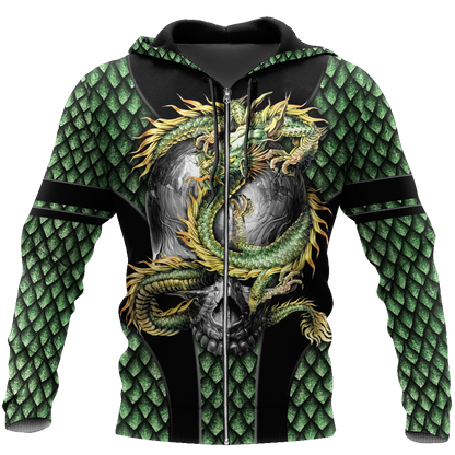 Skull dragon 3D all over printed for men and women HAC140803