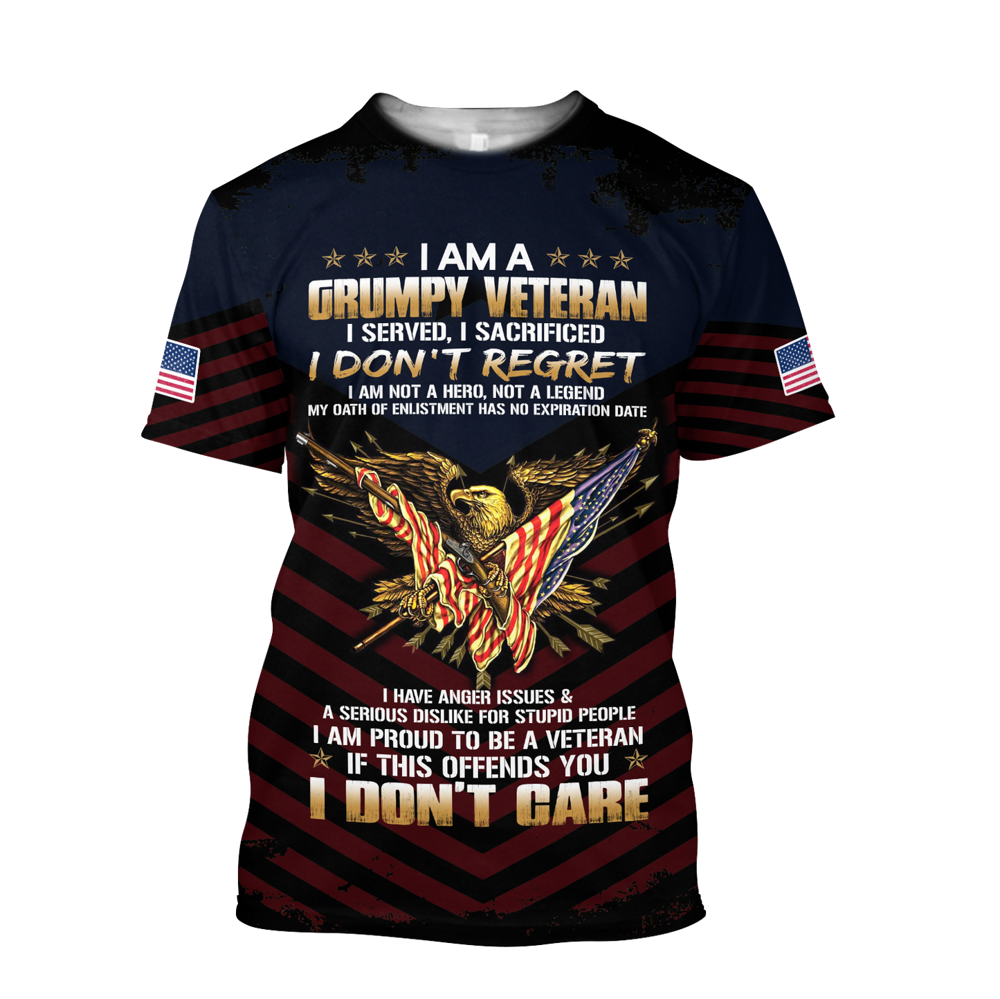 I am a Grumpy Veteran 3D all over printed shirts for men and women MH2005201 - Amaze Style™-Apparel