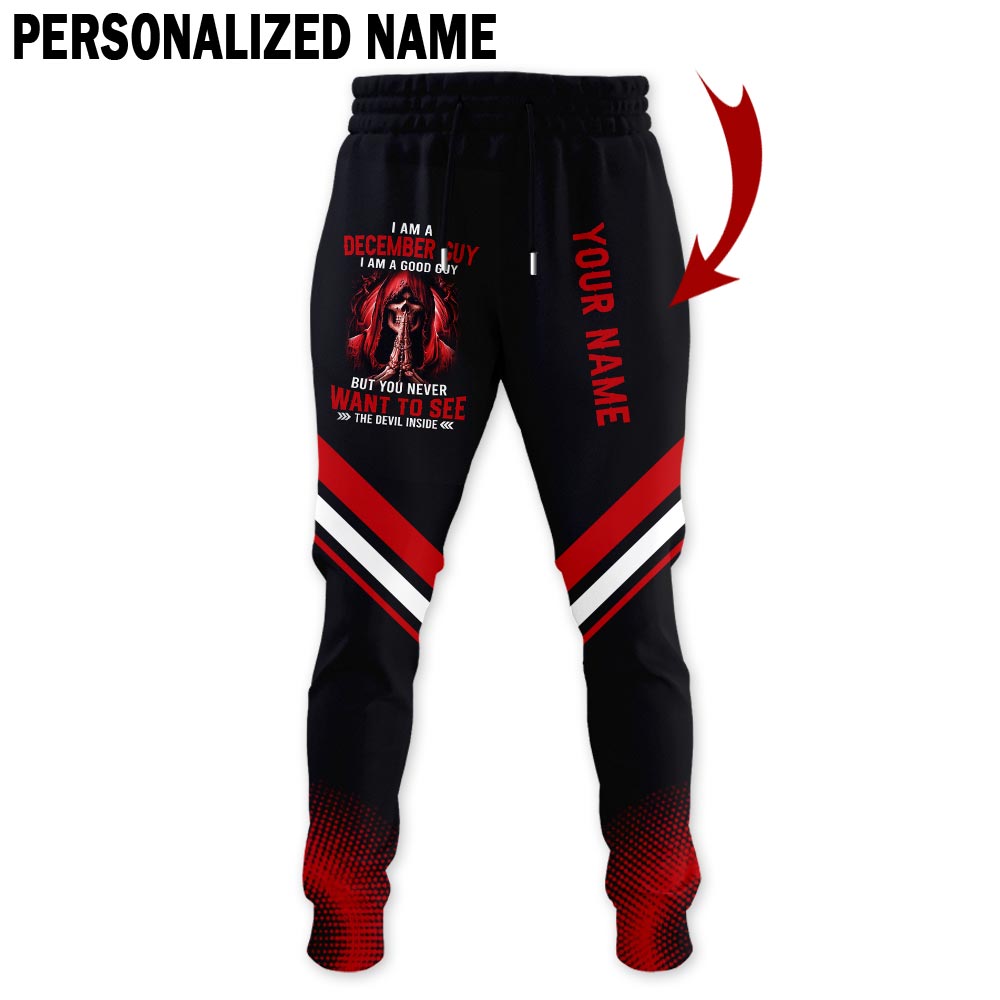 Personalized Name December Guy 3D All Over Printed Apparel