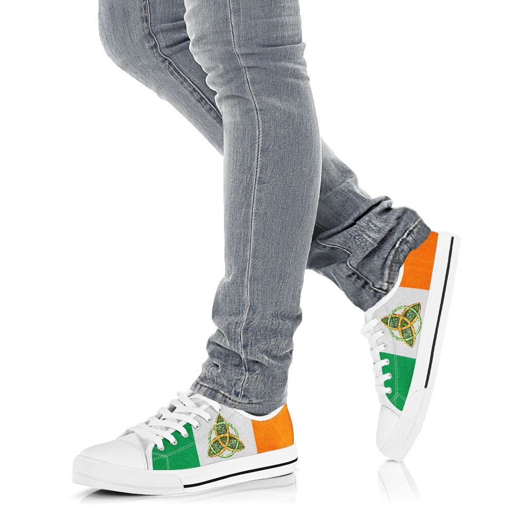 Irish Circle White Limited Low Top Shoes SU040302 - Amaze Style™-Shoes