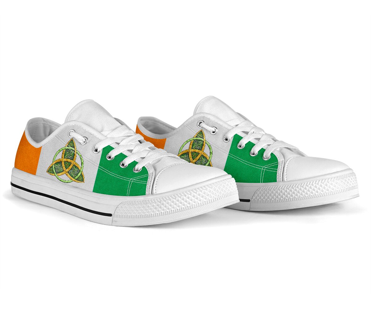 Irish Circle White Limited Low Top Shoes SU040302 - Amaze Style™-Shoes