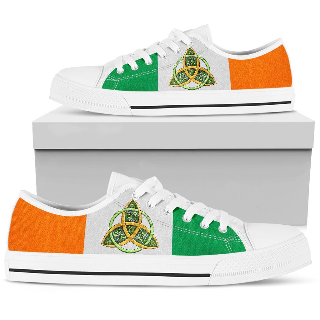 Irish Circle White Limited Low Top Shoes SU040302 - Amaze Style™-Shoes