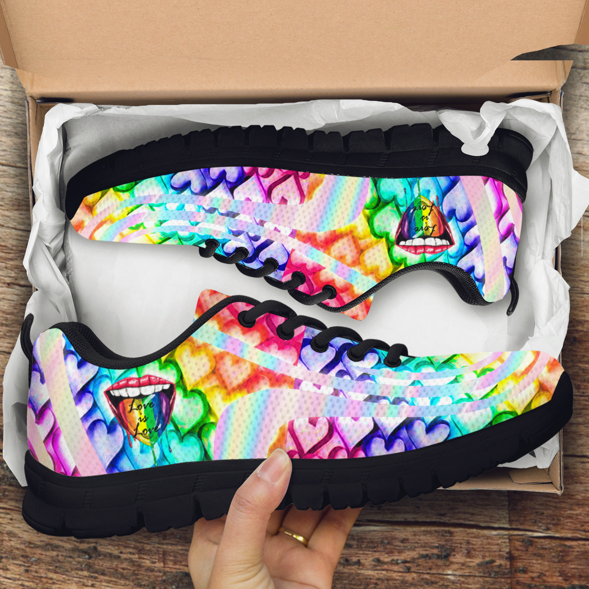 Love Is Love Sneaker by SUN JJ010521 - Amaze Style™-Shoes