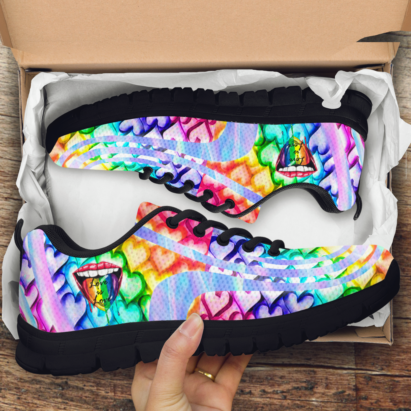 Love Is Love Sneaker by SUN JJ010522 - Amaze Style™-Shoes