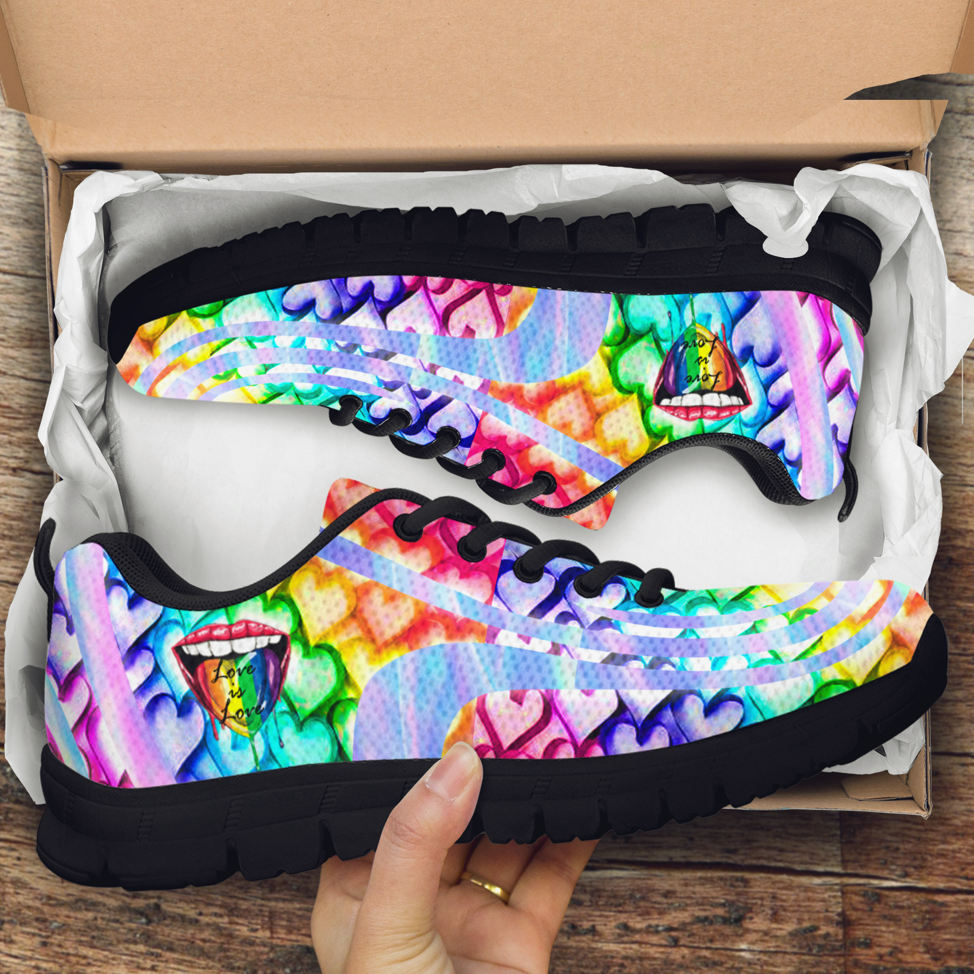 Love Is Love Sneaker by SUN JJ010522 - Amaze Style™-Shoes