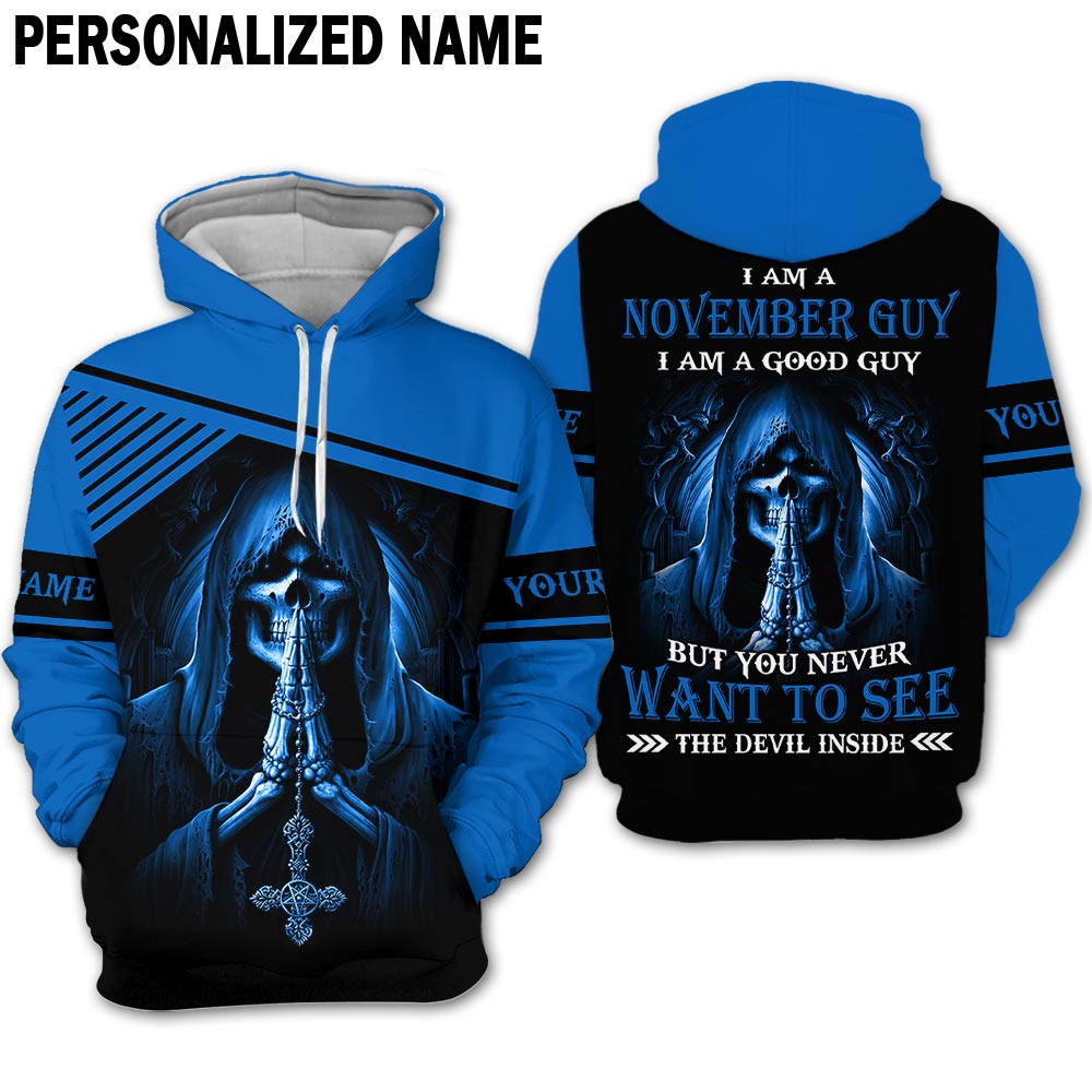 Personalized Name November Guy 3D All Over Printed Apparel