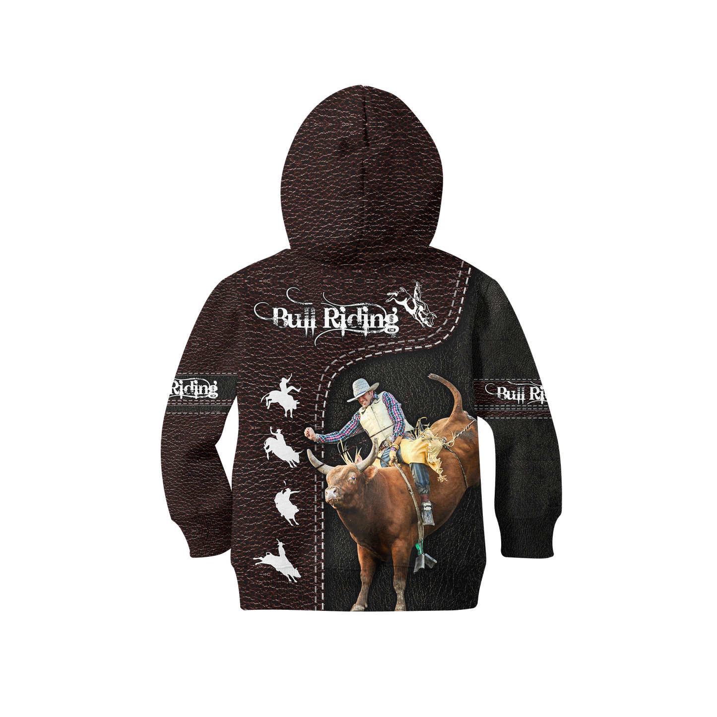 Personalized Name Bullriding 3D All Over Printed Shirts For Kids