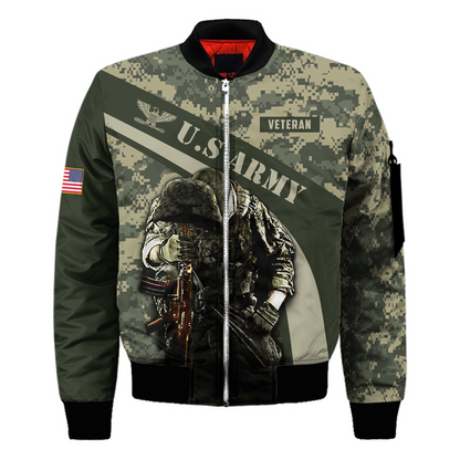 US Army Veteran 3D All Over Printed Shirts