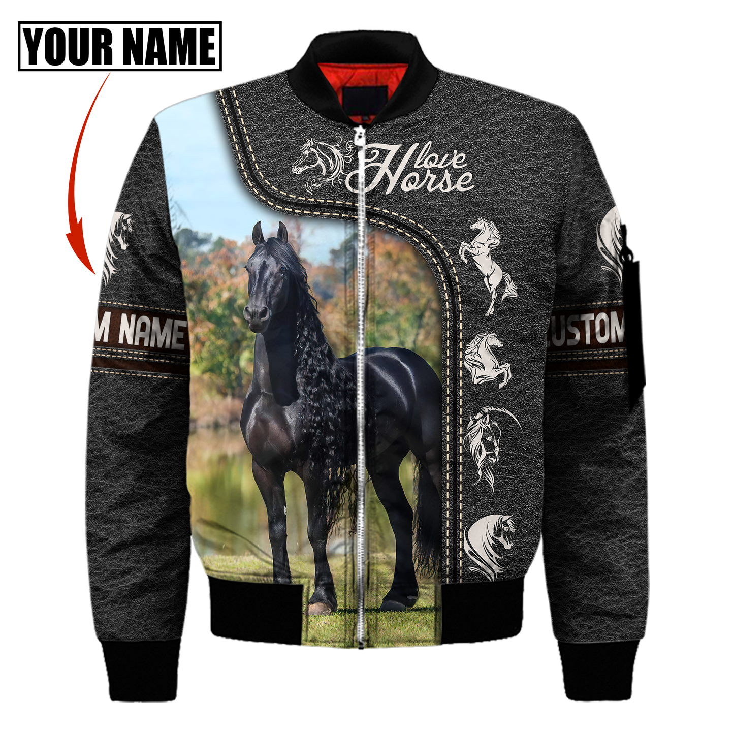 Personalized Name Premium Horse 3D All Over Printed Unisex Shirts CB
