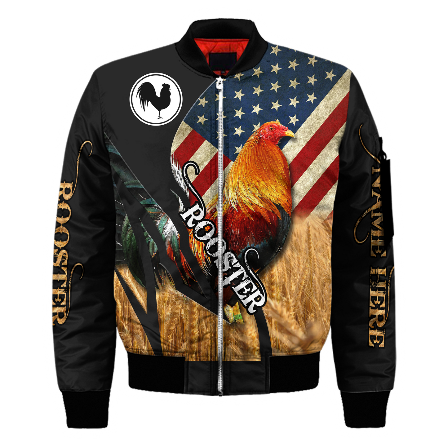 Personalized American Rooster 3D Printed Unisex Shirt