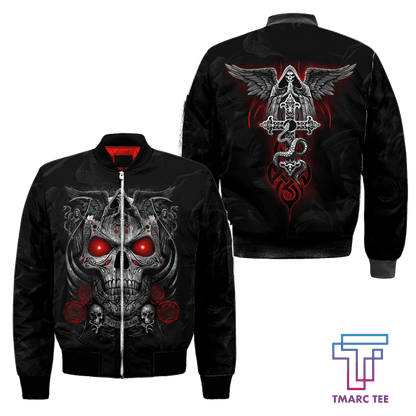 Tmarc Tee Blessing Skull 3D All Over Printed Unisex Shirts