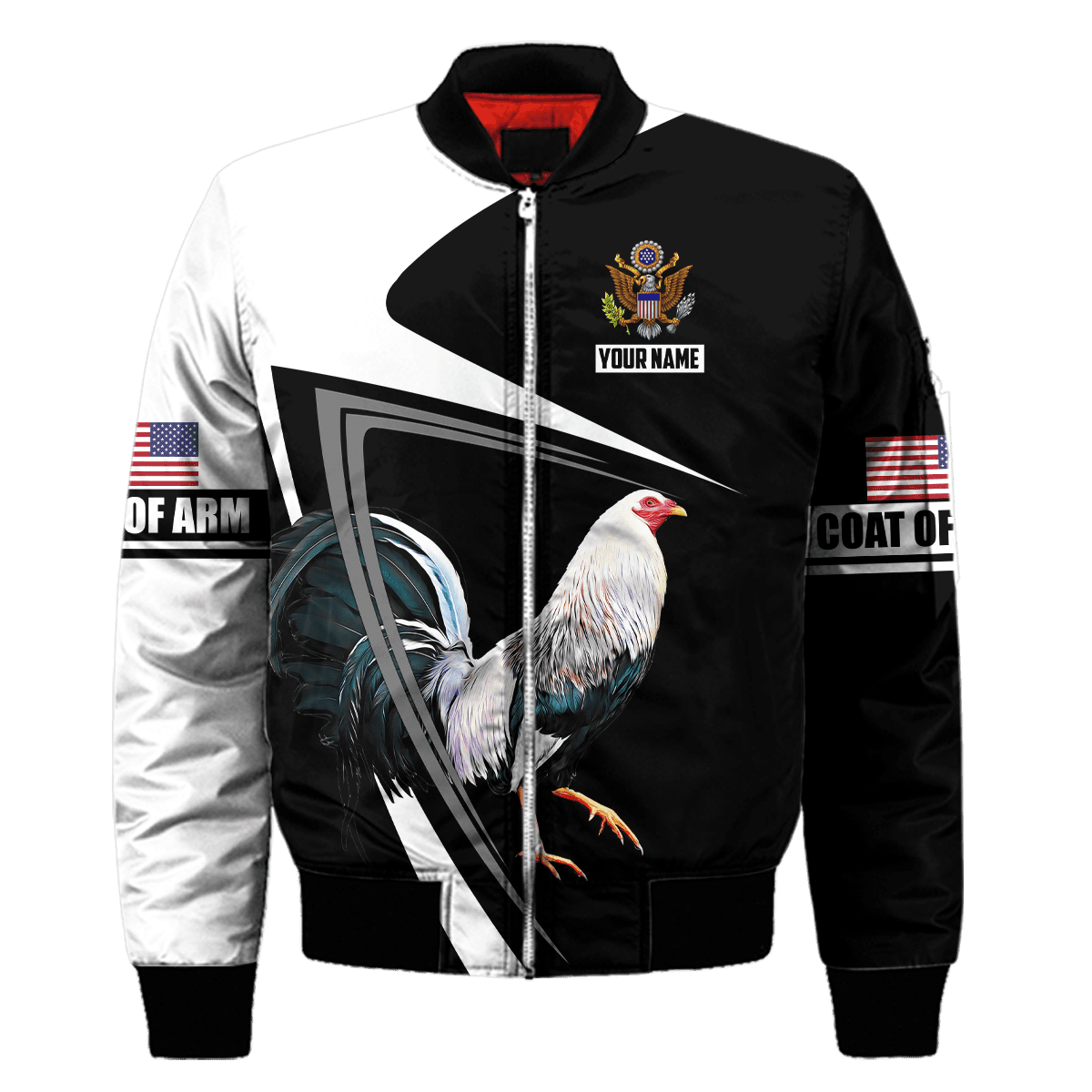 Personalized American Rooster 3D Printed Unisex Shirt