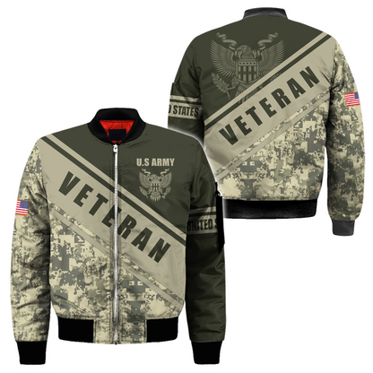 US Army Veteran 3D All Over Printed Shirts