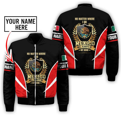 Mexico Will Always Be My Home Personalized Name Hoodie
