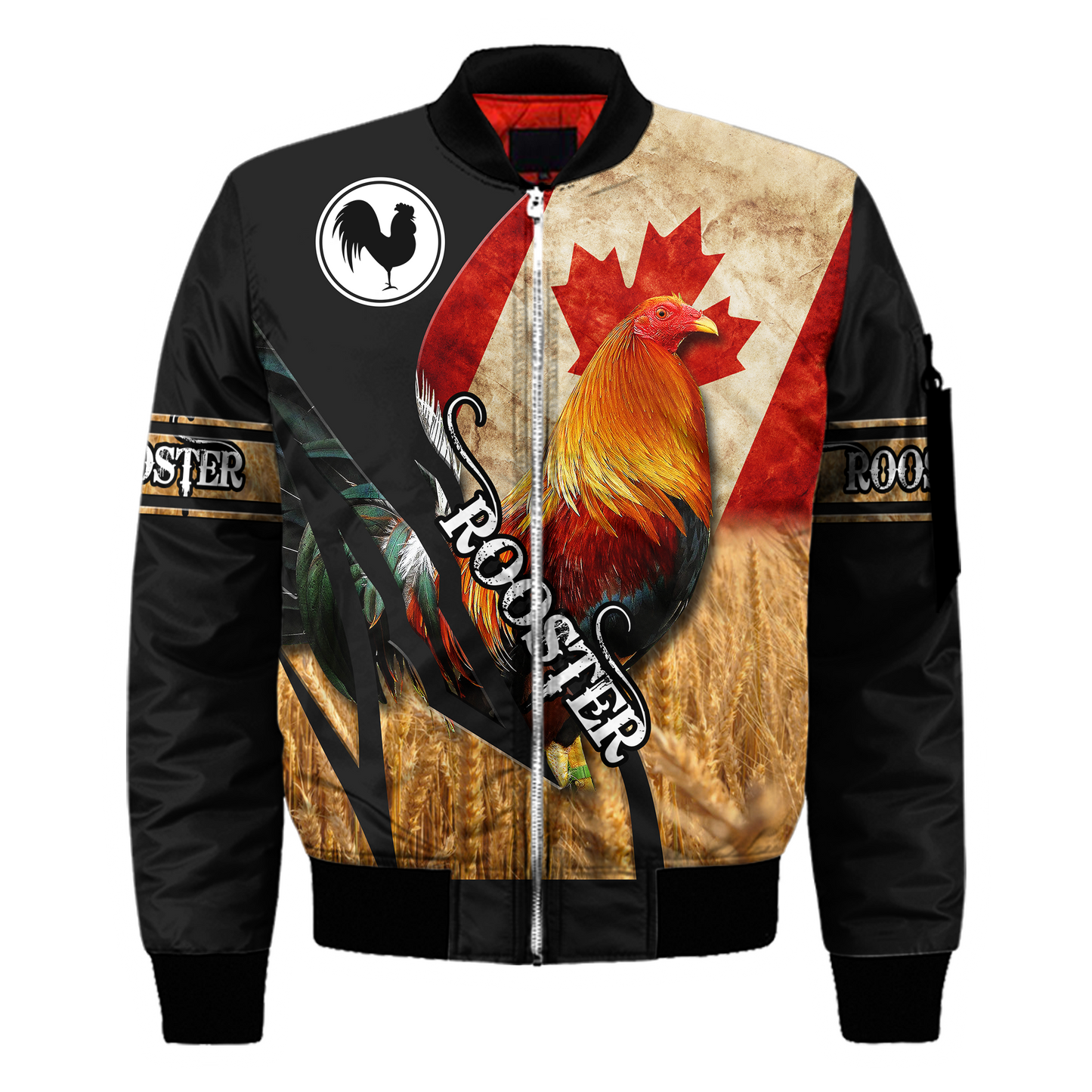 Personalized Canadian Rooster 3D Printed Unisex Shirt