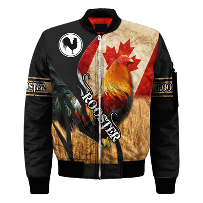 Personalized Canadian Rooster 3D Printed Unisex Shirt