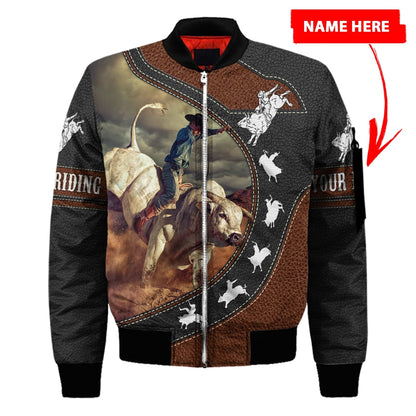 Personalized Name Bull Riding 3D All Over Printed Unisex Shirts Bull Rider Ver 3